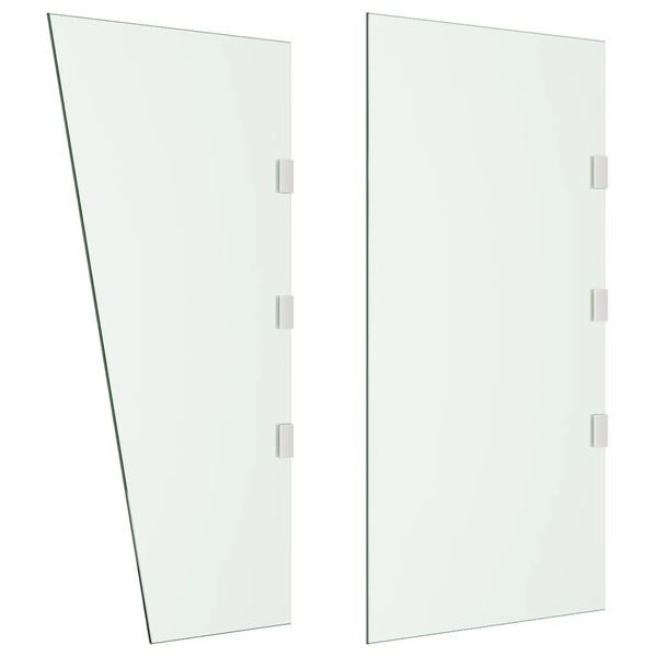 vidaXL 2 Parta Hli&eth;ar&thorn;il fyrir Dyraskyggni Gl&aelig;rt Hert Gler