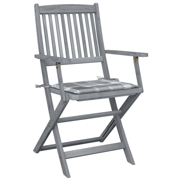 vidaXL fellanlegir &uacute;tist&oacute;lar 2 stk me&eth; p&uacute;&eth;um Gegnheill Akas&iacute;uvi&eth;ur