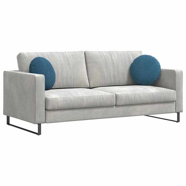 vidaXL Setjp&uacute;&eth;ar 2 pcs Bl&aacute;r &Oslash; 40 x 13 cm Flauel