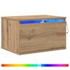 vidaXL Veggfestur n&aelig;turb&uacute;r Artisan Eik 50 x 36 x 30 cm Samsettur vi&eth;ur