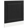 vidaXL Eldh&uacute;s sk&aacute;pur Svartur Eik 60 x 1,5 x 67 cm Samsettur vi&eth;ur
