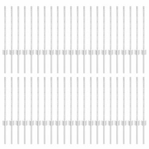 vidaXL Girðingarpóstar 44 pcs Silfur 100 cm Stál