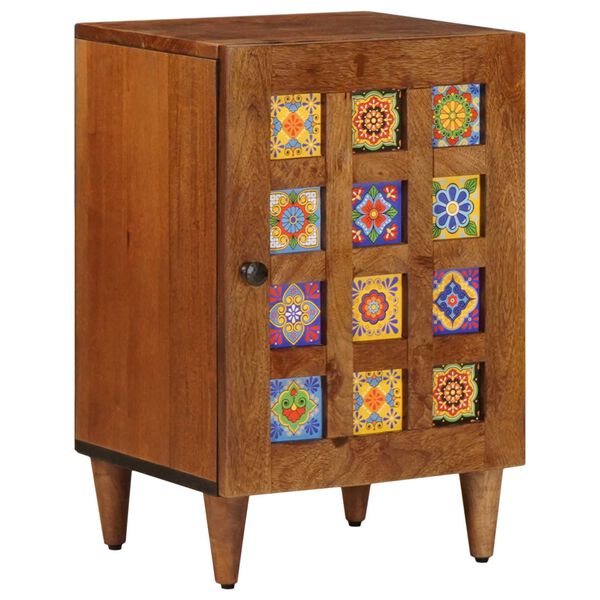 vidaXL Ba&eth;herbergissk&aacute;pur me&eth; geymslu Valhnota 38 x 33 x 58 cm