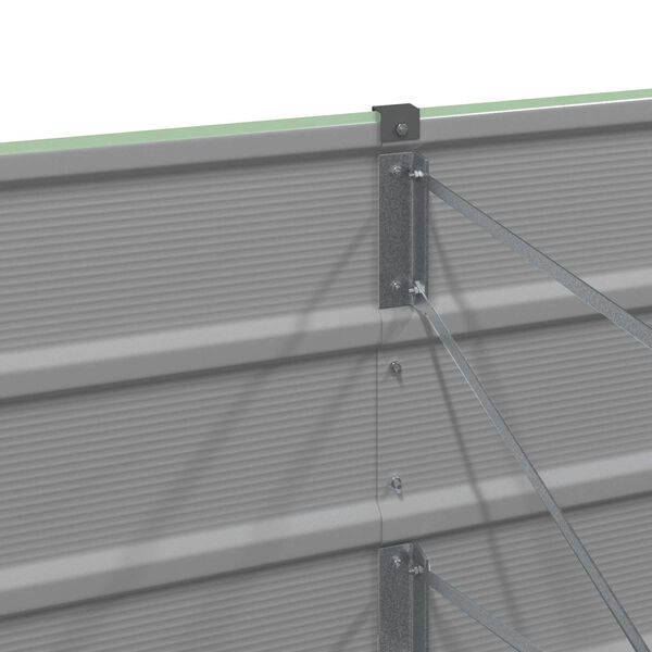 vidaXL Pl&ouml;ntuker Gr&aelig;nn 400 x 80 x 45 cm St&aacute;l