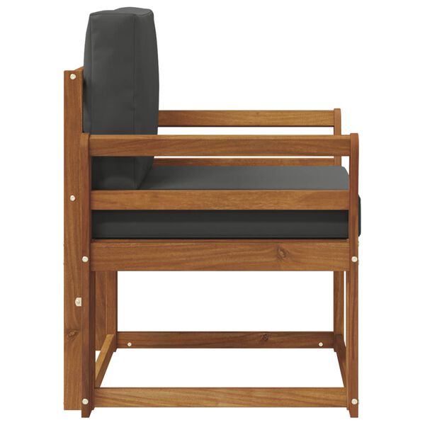 vidaXL &Uacute;tis&oacute;fi Solid Akas&iacute;uskei&eth; og P&oacute;lyester N&aacute;tt&uacute;rulegur