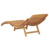 vidaXL S&oacute;lst&oacute;l Br&uacute;nn 198 x 55 x 58,5 cm Solid teak vi&eth;ur