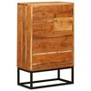 vidaXL Sk&aacute;pur me&eth; sk&uacute;ffum N&aacute;tt&uacute;rulegur 55 x 30 x 90 cm Hrein akas&iacute;utr&eacute;