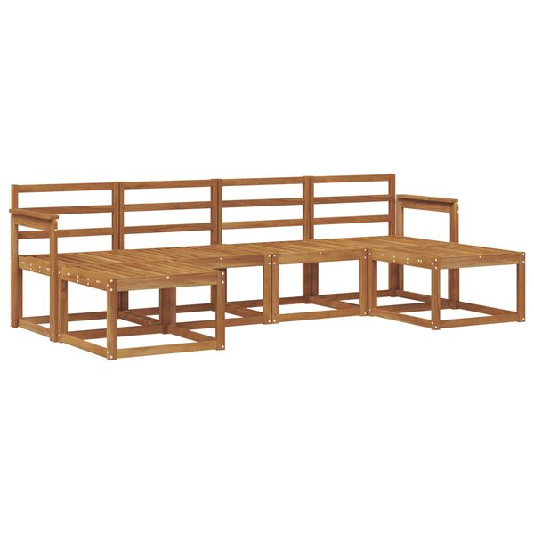 vidaXL &Uacute;ti s&oacute;fasett 6 pcs N&aacute;tt&uacute;rulegur Hrein akas&iacute;utr&eacute;