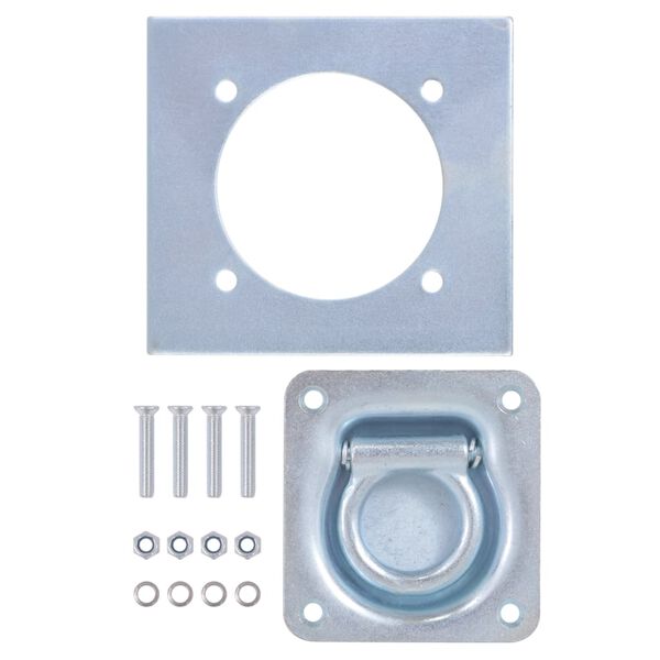 vidaXL Festiaugu fyrir Eftirvagn 8 stk. S&iacute;nkh&uacute;&eth;a&eth; St&aacute;l 2000 kg