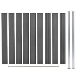 vidaXL Gir&eth;ing WPC 180x187 cm Gr&aacute;