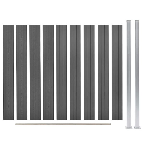 vidaXL Gir&eth;ing WPC 180x187 cm Gr&aacute;