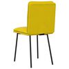 vidaXL Borðstofustólar 2 stk. Gulir Flauel