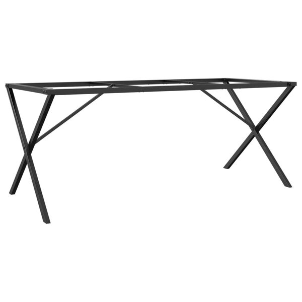 vidaXL Borðfætur fyrir Borðstofuborð X-Frame 180x80x73 cm Steypujárn
