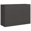 vidaXL Gr&oacute;&eth;urker Svart 120x40x80 cm Kaldvalsa&eth; St&aacute;l