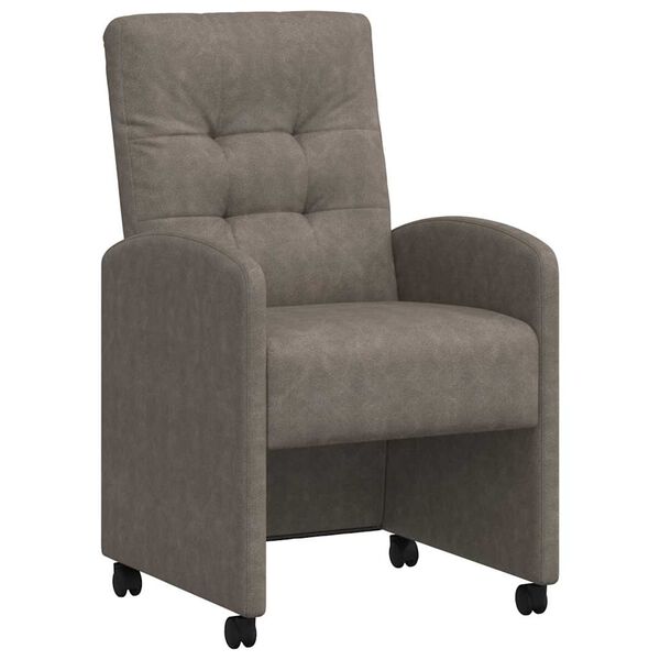 vidaXL Matsalur st&oacute;lar me&eth; hj&oacute;lum 2 pcs Gr&aacute;r 58 x 67 x 97 cm