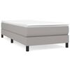 vidaXL H&oacute;lfa&eth; Springr&uacute;m me&eth; D&yacute;nu Lj&oacute;sgr&aacute;tt 90x200 cm Tauefni