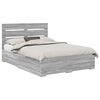 vidaXL Ramsv&iacute;k me&eth; sk&uacute;ffu Gr&aacute;r Sonoma 140 x 190 cm Samsettur vi&eth;ur
