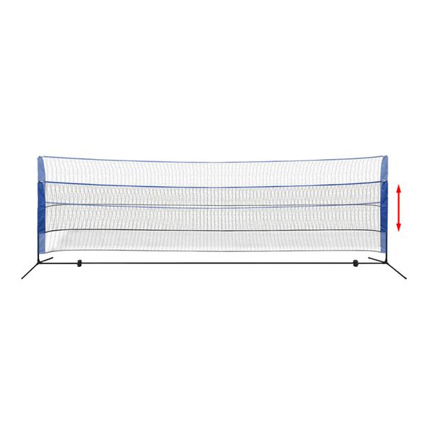 vidaXL Badminton Netasett me&eth; Flugum 500x155 cm