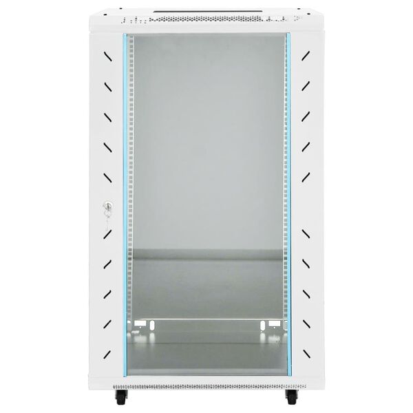 vidaXL 18 Eininga Netskápur 19" IP20 Grár 60x60x100 cm