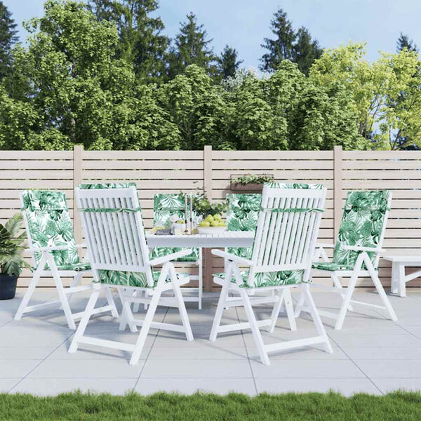 vidaXL Sessur fyrir St&oacute;la me&eth; H&aacute;u Baki 6 stk. Laufamynstur Oxfordefni