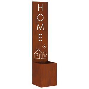 vidaXL Gar&eth;s b&uacute;na&eth; skj&aacute;r &Uacute;tskur&eth;ur Rusty 32 x 32 x 150 cm Ve&eth;ra&eth; st&aacute;l