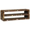 vidaXL Sj&oacute;nvarpssk&aacute;pur 100 x 32 x 36 cm Gegnheill endurn&yacute;ttur vi&eth;ur
