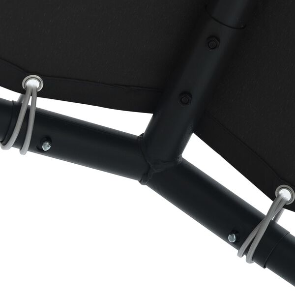 vidaXL S&oacute;ltjald 3x3 m St&aacute;l Reykgr&aacute;tt