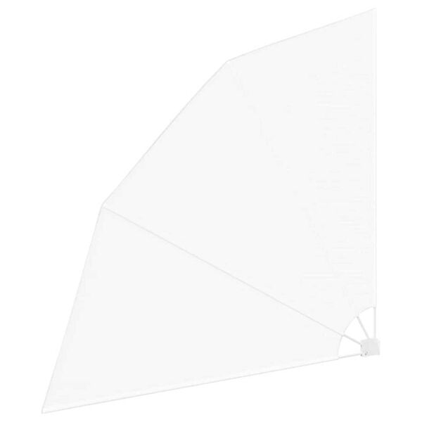 vidaXL Balk&oacute;nskj&oacute;l Hv&iacute;tt 210 x 210 cm P&oacute;l&yacute;ester