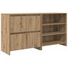 vidaXL Vi&eth;beinteyfla 2 pcs Artisan Eik 70 x 41 x 75 cm Samsettur vi&eth;ur