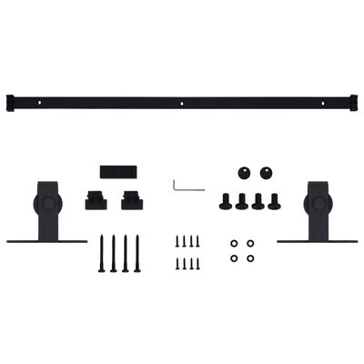 vidaXL Braut fyrir Rennihurð Kolstál 152 cm