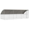 vidaXL H&aelig;nub&uacute;r 3 pcs Silfur 600 x 200 x 200 cm Galvaniserad st&aacute;l