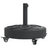 vidaXL S&oacute;lhl&iacute;farf&oacute;tur m. Hj&oacute;lum fyrir &Oslash;38/48 mm Stangir 27kg Hringlaga