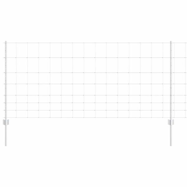 vidaXL Gir&eth;ing me&eth; p&oacute;st Silfur 1 x 50 m St&aacute;l