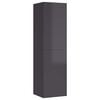 vidaXL Sj&oacute;nvarpssk&aacute;pur H&aacute;glans Gr&aacute;r 30,5x30x110 cm Samsettur Vi&eth;ur