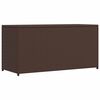vidaXL Geymslukassi fyrir Gar&eth; Br&uacute;nn 120x50x60 cm P&oacute;l&yacute;rattan