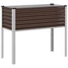 vidaXL gar&eth;bl&oacute;mapottur br&uacute;nn 100x45x90 cm st&aacute;l