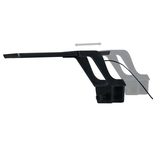 vidaXL LED Lj&oacute;s fyrir Fiskab&uacute;r me&eth; Klemmu 25-45 cm Bl&aacute;tt og Hv&iacute;tt