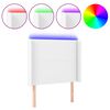 vidaXL LED h&ouml;fu&eth;gafl Hv&iacute;tt 83x16x118/128 cm Le&eth;url&iacute;ki