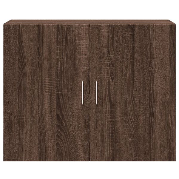 vidaXL Veggskápur Brún Eik 80x42,5x64 cm Samsettur Viður