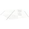 vidaXL Gr&oacute;&eth;urh&uacute;s me&eth; St&aacute;lgrind Hv&iacute;tt 32 m&sup2; 8x4x2 m