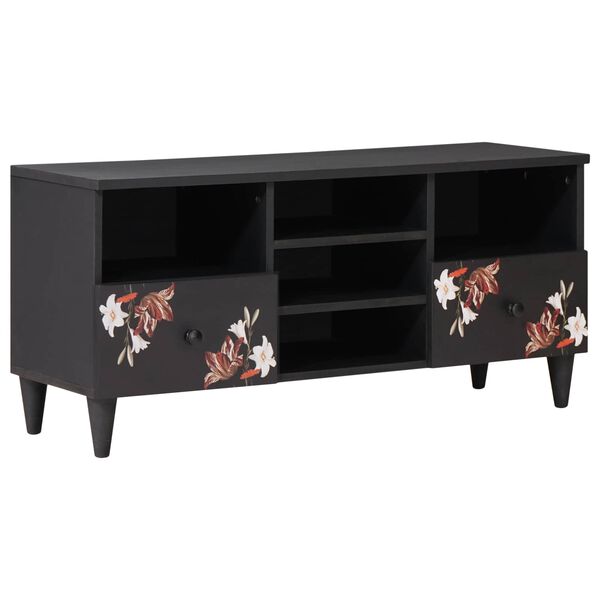 vidaXL Geymsk&aacute;pur me&eth; hur&eth; Marglitur 100 x 33,5 x 46 cm Hart mang&oacute;tr&eacute;