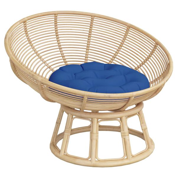 vidaXL Kringl&oacute;tt Sessa K&oacute;ngabl&aacute;r &Oslash; 60 x11 cm Oxfordefni