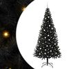 vidaXL J&oacute;latr&eacute; me&eth; 300 LED me&eth; standi Svartur 240 cm PVC