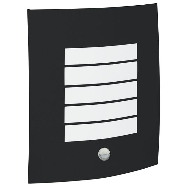 vidaXL Utanveggjakennarar 2 pcs Svartur 23.5 x 10.5 x 26 cm