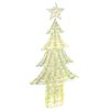 vidaXL J&oacute;latr&eacute; me&eth; 240 LED Hl&yacute;r hv&iacute;tur 181 cm PET