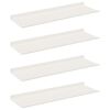 vidaXL Flj&oacute;tandi skrifbor&eth; Vegghengt 4 pcs Hv&iacute;t 60 x 18 x 2,5 cm St&aacute;l