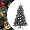 vidaXL Gervi j&oacute;latr&eacute; me&eth; 150 LED Gr&aelig;nn 150 cm PVC, plast og st&aacute;l