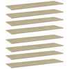 vidaXL B&oacute;kahillur 8 stk. Sonoma Eik 100x30x1,5 cm Sp&oacute;naplata