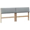 vidaXL B&oacute;lstru&eth; r&uacute;mgafl Lj&oacute;sgr&aacute;r 180 cm Solid furuhikk