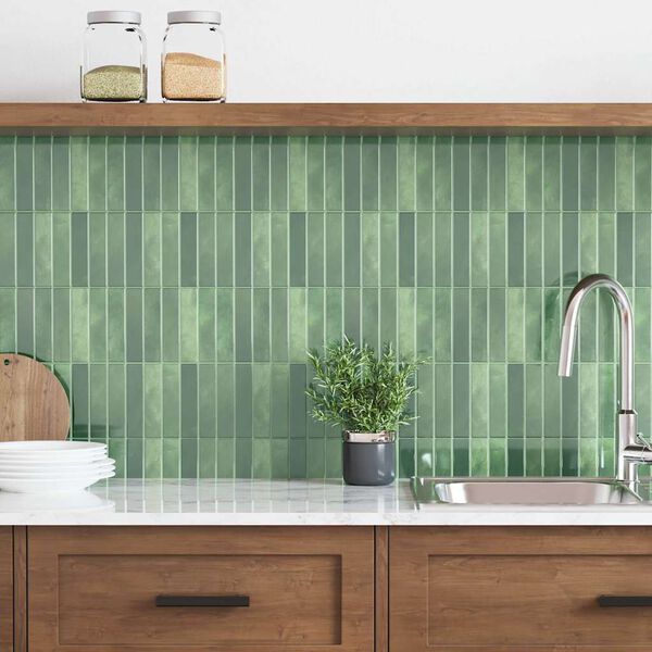 vidaXL R&eacute;ttanglar fl&iacute;s 10 pcs D&ouml;kkgr&aelig;n 29 x 23 x 0,08 cm